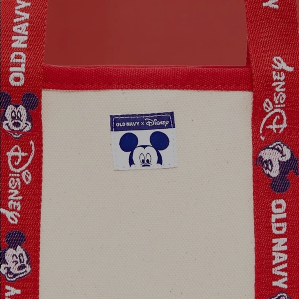 Old Navy X Disney Mickey Mini Tote Bag Canvas NWT - Picture 5 of 6